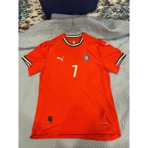 Puma Portugal National Team Soccer Jersey Cristiano Ronaldo 7 Red Men's Size XL